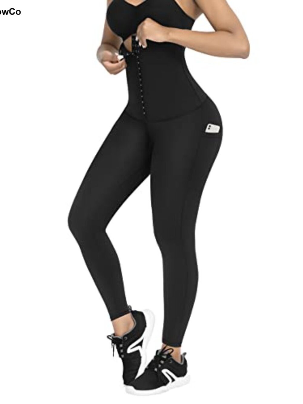 High Waisted Tummy Control Compression Leggings Yoga Pants Pockets